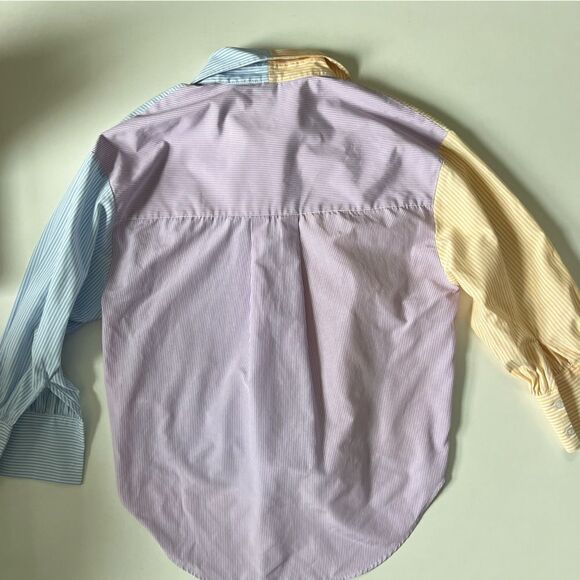 Anthropologie Striped Colourblock Top XXS - Picture 3 of 9